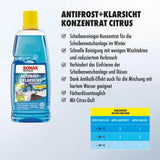 SONAX AntiFrost+ClearView Concentrate 1 Liter Winter Windshield Cleaner