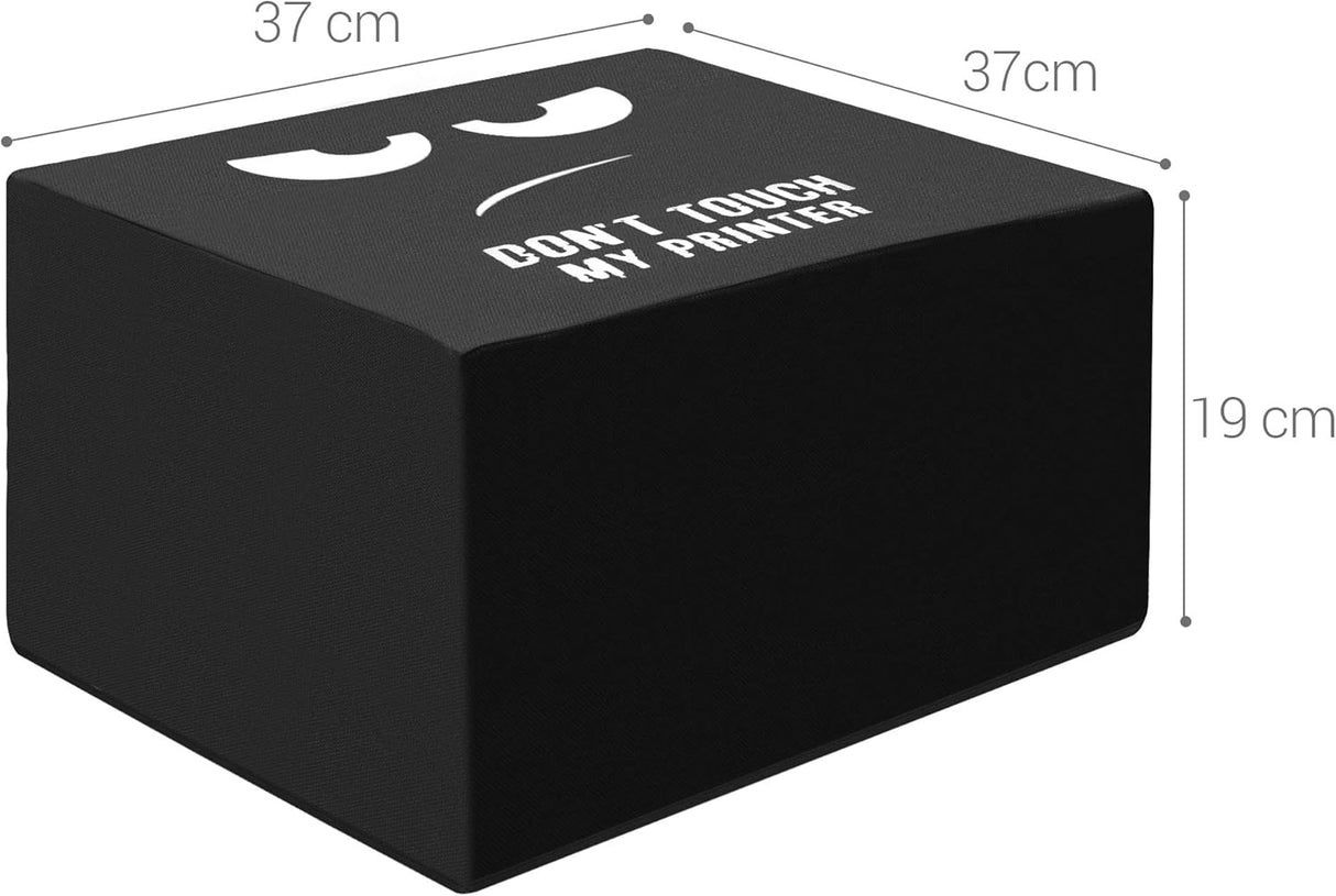 Kwmobile Printer Dust Cover for Brother HL-L2310D Series - White Black 'Don't Touch My Printer' Design