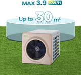 ECOPOOLTECH EE35 Mini Pool Heater Heat Pump - 3.9 kW for Above Ground Pools