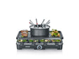 SEVERIN Raclette Fondue Combination Grill with 8 pans and fondue forks