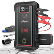 YABER Car Jump Starter with LED flashlight and wireless charging feature