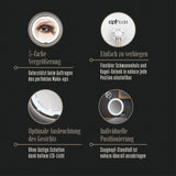 GNTM LED Cosmetic Mirror - 5x magnification, tabletop