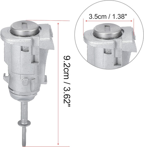 X AUTOHAUX Door Lock Cylinder - Left Side Metal