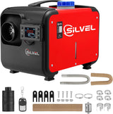 SILVEL 8KW 12V All-in-One Diesel Air Heater with 5L Tank - Portable Vehicle Heating