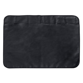 Cartrend Mudguard with Magnetic Holder in black, featuring faux leather and fleece backing.