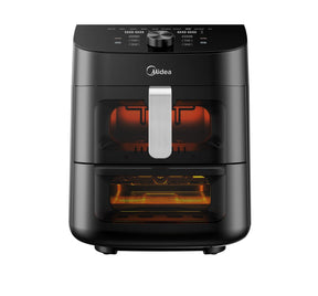 Midea Smart Air Fryer with digital touch control and see-through window