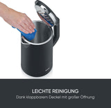 SEVERIN Cool-Touch Double-Walled Kettle - 1.7L Black with LED Temperature Feedback