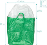 Navaris Reusable Garden Waste Bags - 66 Gallons, Pack of 3