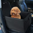 Pecute Dog Car Seat with reinforced side panels, designed for small and medium dogs, featuring pockets for storage.