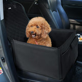 Pecute Dog Car Seat with reinforced side panels, designed for small and medium dogs, featuring pockets for storage.