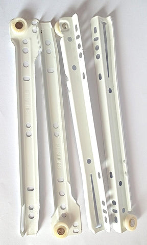 Generic Hardware 20-Inch Drawer Channel Slide Kit - Off-White Metal