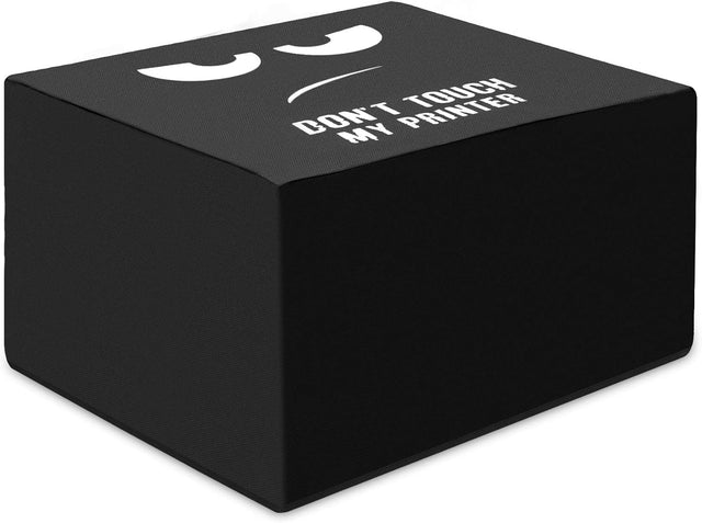 Kwmobile Printer Dust Cover for Brother HL-L2310D Series - White Black 'Don't Touch My Printer' Design