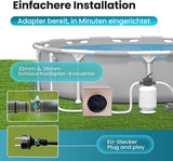 ECOPOOLTECH Mini Pool Heat Pump Heater - 5.4 kW Electric Heating