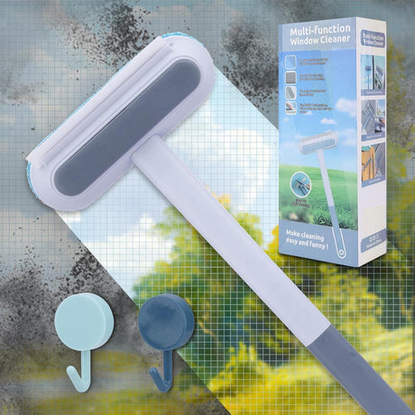 Dollar for Import 11pcs Window Screen Cleaner Tool and Hook Set - Blue, 4-in-1