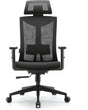 Umi Ergonomic Mesh Office Chair - Black with adjustable headrest and lumbar support