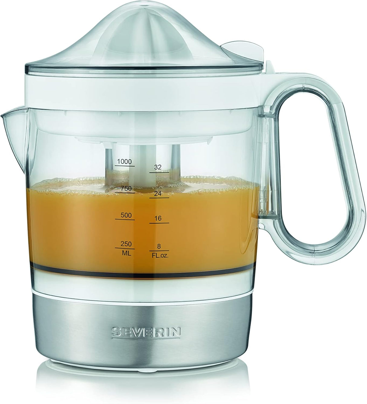 Severin Electric Citrus Juicer - 1L Tank, 40W, White