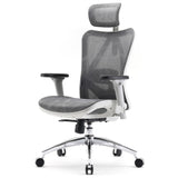 Light grey SIHOO ergonomic office chair with mesh back and adjustable features