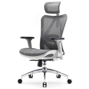 Light grey SIHOO ergonomic office chair with mesh back and adjustable features