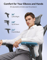 SIHOO M57 Ergonomic Mesh Office Chair - High Back with 3D Armrests and Lumbar Support