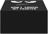 Kwmobile Printer Dust Cover for Brother HL-L2310D Series - White Black 'Don't Touch My Printer' Design