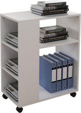 Soges Mobile Printer Stand File Cabinet - White