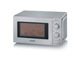 SEVERIN MW 7900 2-in-1 Microwave with Grill in Silver, featuring cooking grate and turntable.