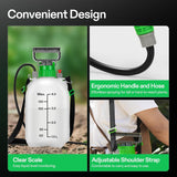 VIVOSUN 1 Gal/4L Pump Sprayer - 3 nozzles, 50 inch hose, pressure relief valve