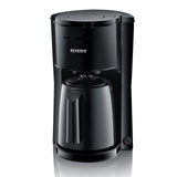 SEVERIN KA 9306 Filter Coffee Maker in black with thermal jug and water level indicator
