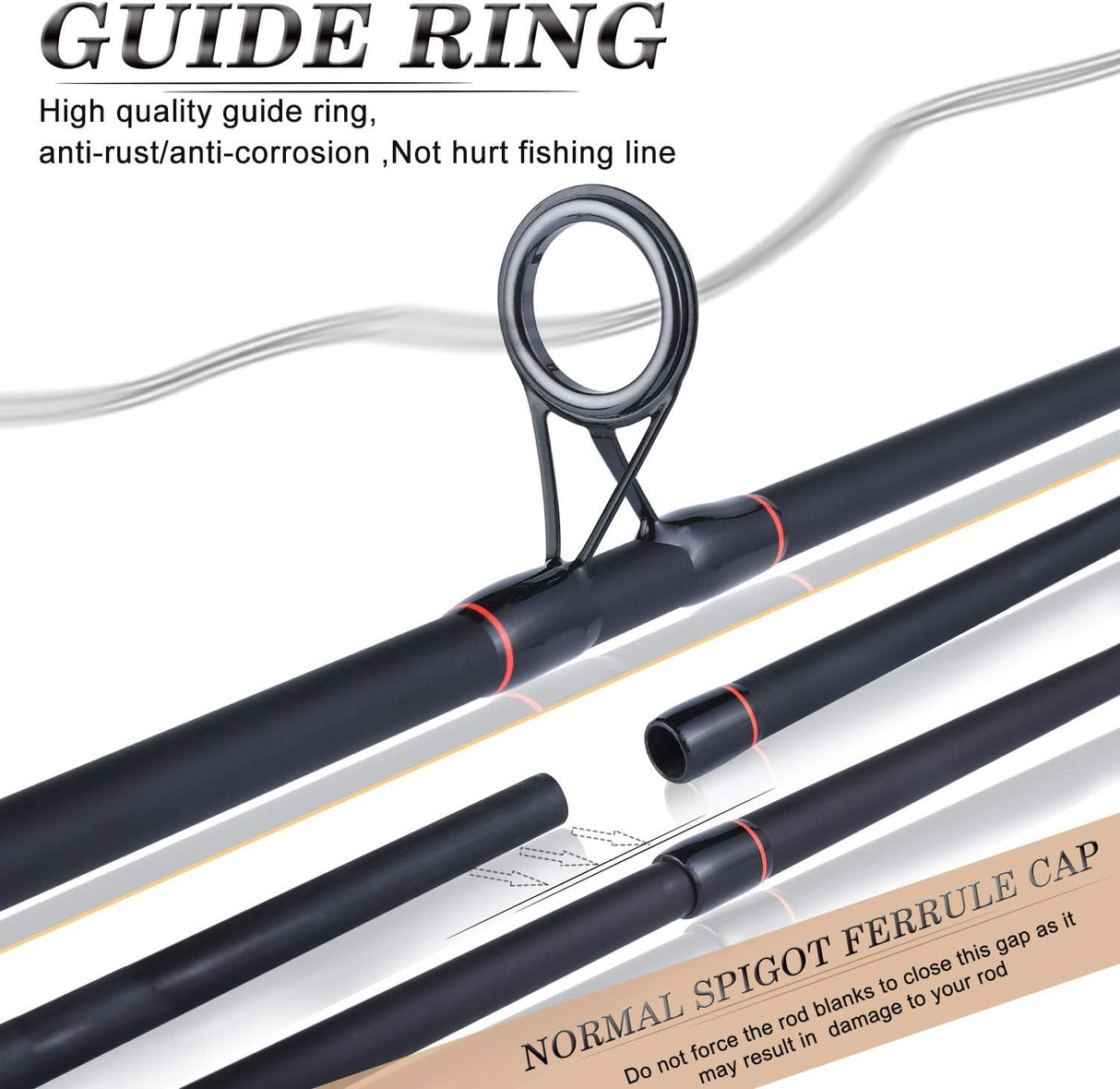 Sougayilang Carbon Fiber Fishing Rod - Lightweight Travel Rod