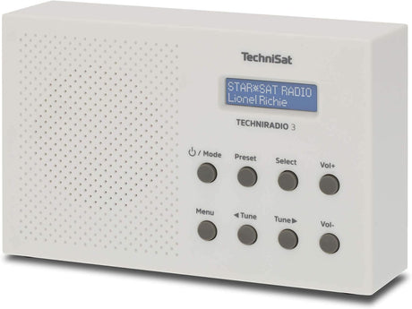 TechniSat TECHNIRADIO 3 DAB+ FM Portable Radio - White