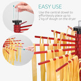 Navaris Collapsible Pasta Drying Rack - 16 rods