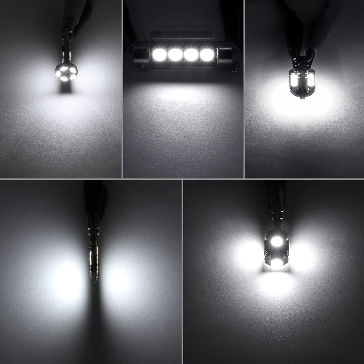 Justech 22-Piece Can-Bus Error Free LED Interior Car Light Bulb Kit - Xenon-White