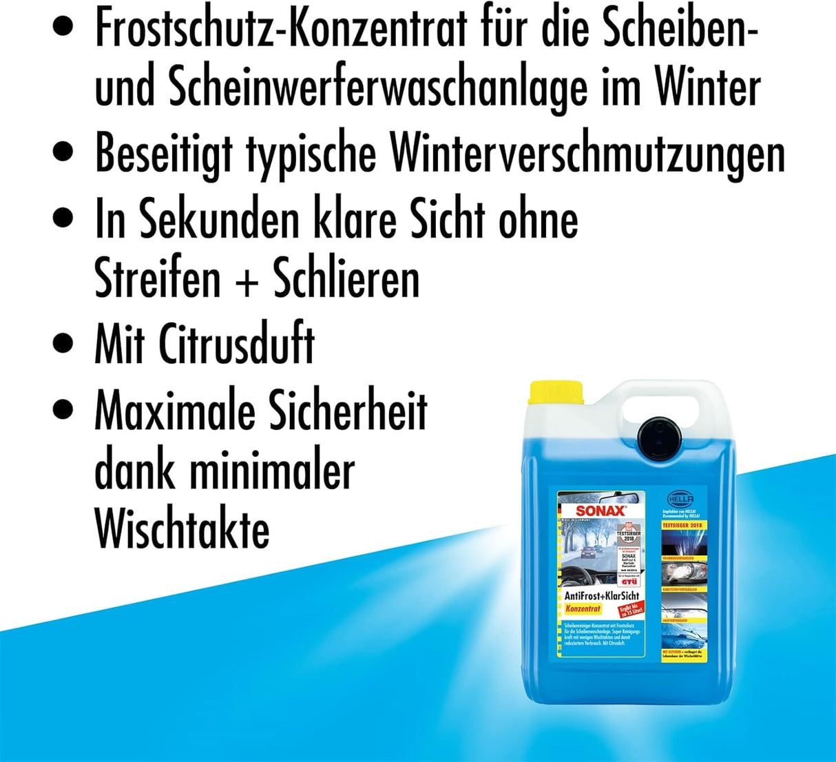 SONAX 332505 Antifreeze Clear View Concentrate - 5 Liters