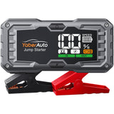 YaberAuto YA100 6000A Car Jump Starter with LCD Display and Emergency Light