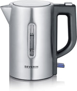 Severin Travel Kettle - Stainless steel, 0.5L capacity, dual voltage