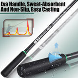 Sougayilang Surf Fishing Rod - IM8 Carbon 3-Piece Travel Spinning