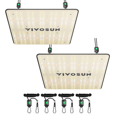 VIVOSUN VS1000 LED Grow Light with full spectrum diodes and dimmable feature for indoor plants.