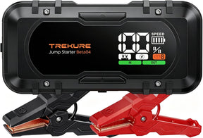 TREKURE Car Battery Jump Starter with large screen and LED flashlight
