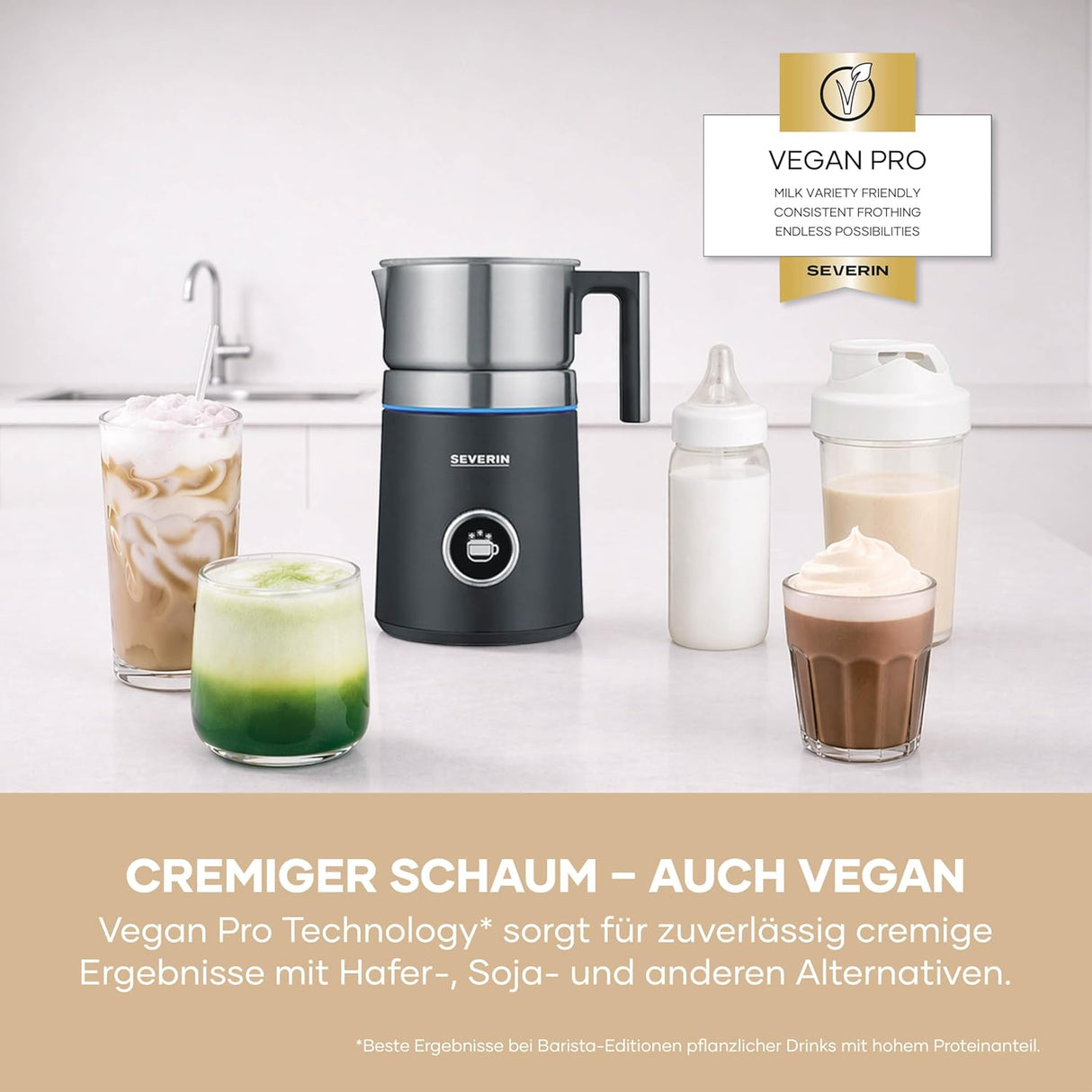 SEVERIN Induction Milk Frother Spuma - 700ml Capacity, Induction Technology
