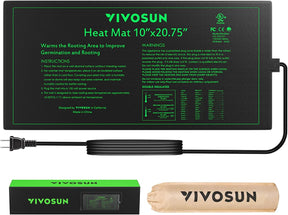 VIVOSUN Seedling Heat Mat - 10" x 20.75" Waterproof