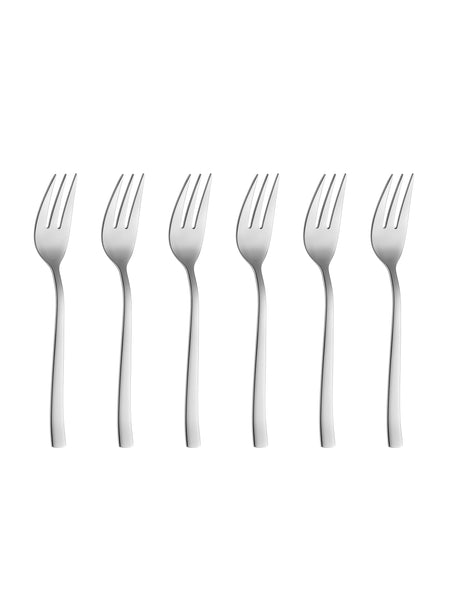 Ernesto Dessert Fork Set - Stainless Steel, Set of 6