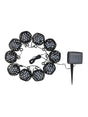 Livarno Home Solar Light Chain - Lattice Design with Amber Flame