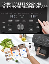 Midea 11L Dual Zone Air Fryer Oven - Wi-Fi Alexa Smart Connectivity