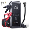 YaberAuto 4 in 1 Jump Starter with LCD display and LED flashlight