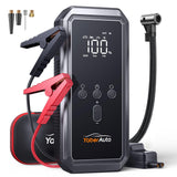 YaberAuto 4 in 1 Jump Starter with LCD display and LED flashlight