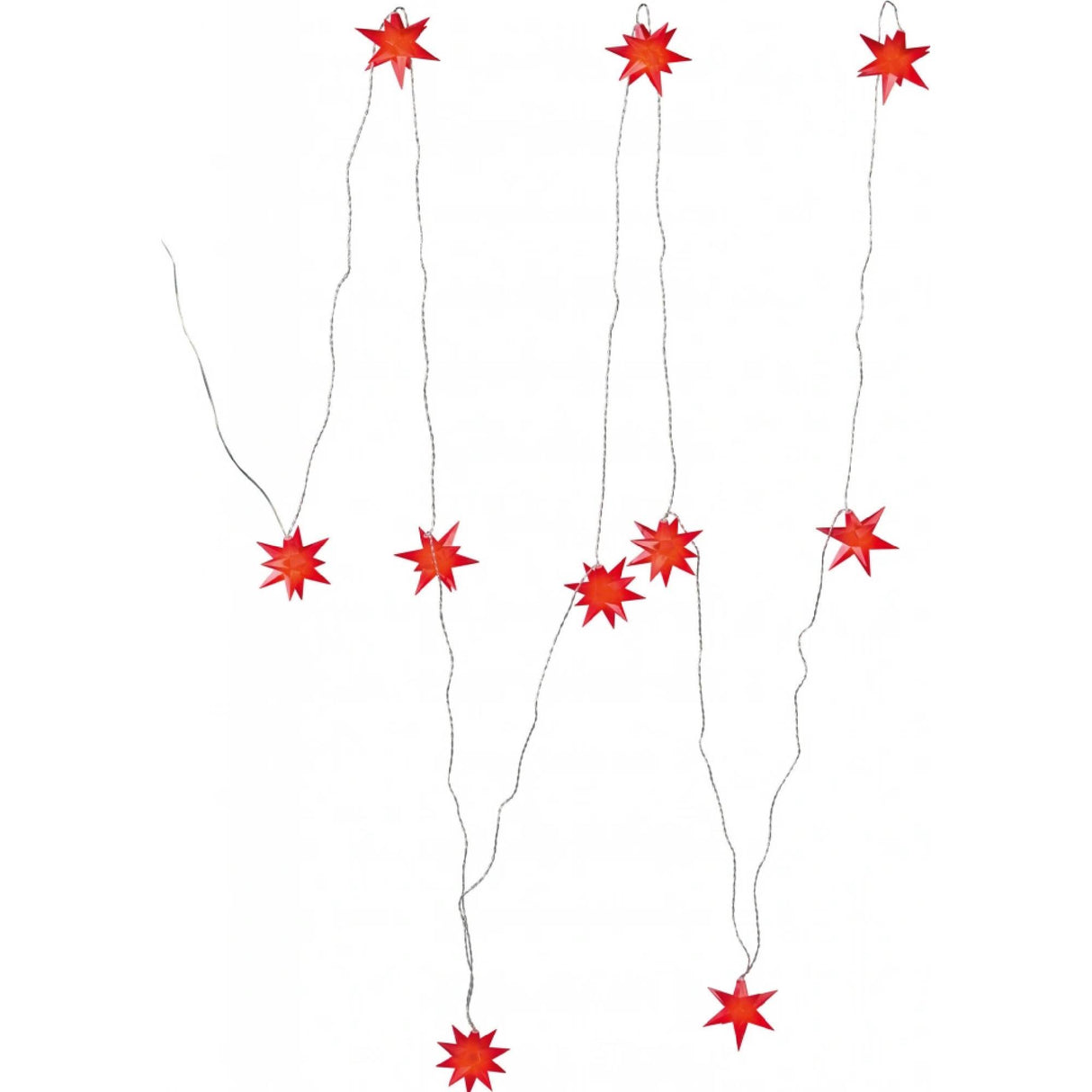 Livarno Home LED Light Chain with 10 3D Stars, Warm White