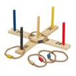 Relaxdays Ring Toss Game featuring colorful rings and wooden cross for indoor and outdoor play