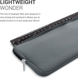 kwmobile Neoprene Pouch - Grey keyboard protection