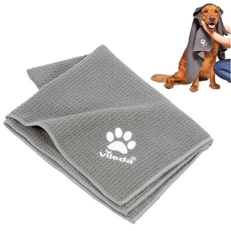 Vileda Pet Pro XL Microfibre Cloth in honeycomb structure, soft and absorbent for pet grooming