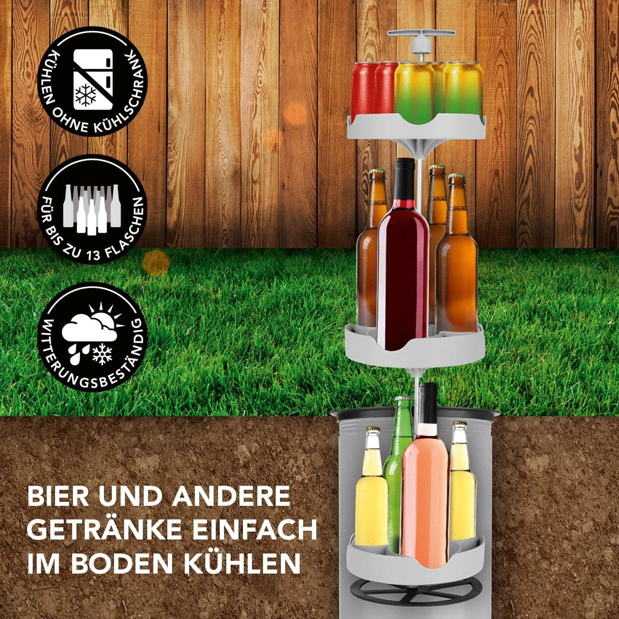 MAXXMEE Ground Hole Bottle Cooler - 90cm Length